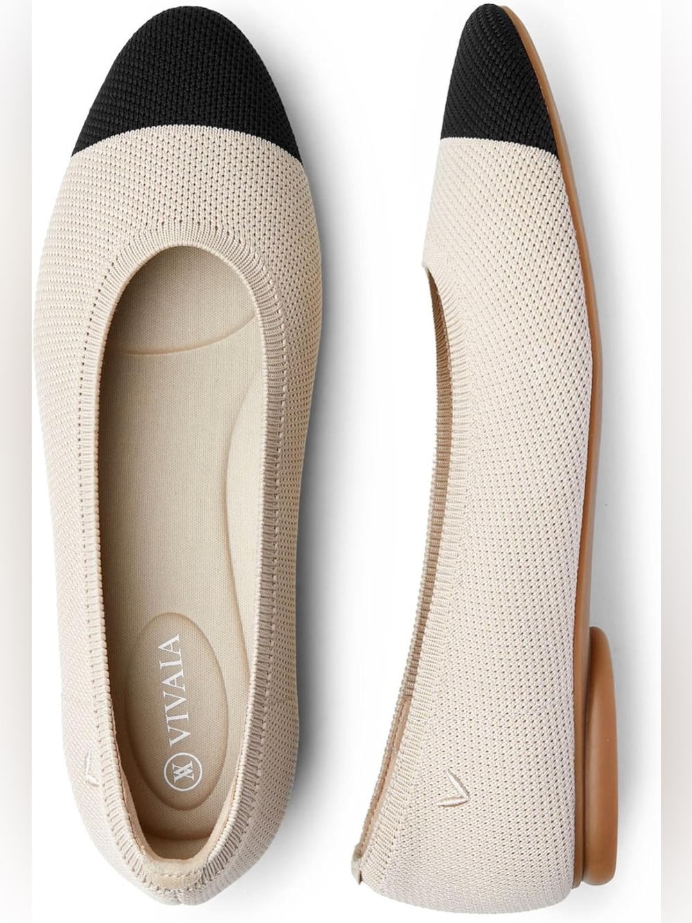 Vivai Almond-Toe Ballet Flats (Tamia 2.0) size 41.5 / 10